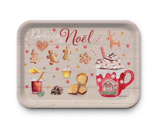 Recycled kraft tray Christmas delights