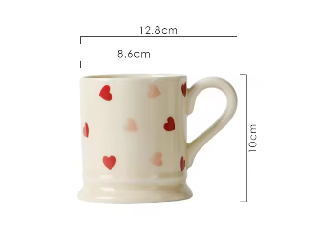 Heart Shaped Ceramic Dinnerware Set x2