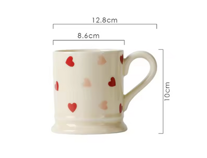 Heart Shaped Ceramic Dinnerware Set x2