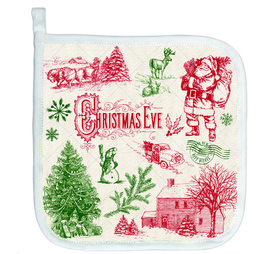 Cotton potholder - It's Christmastime